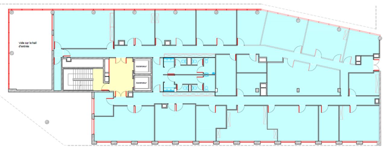 Bureau La Madeleine 1242m² Location bureau La Madeleine Nord OLBUR2114243 9